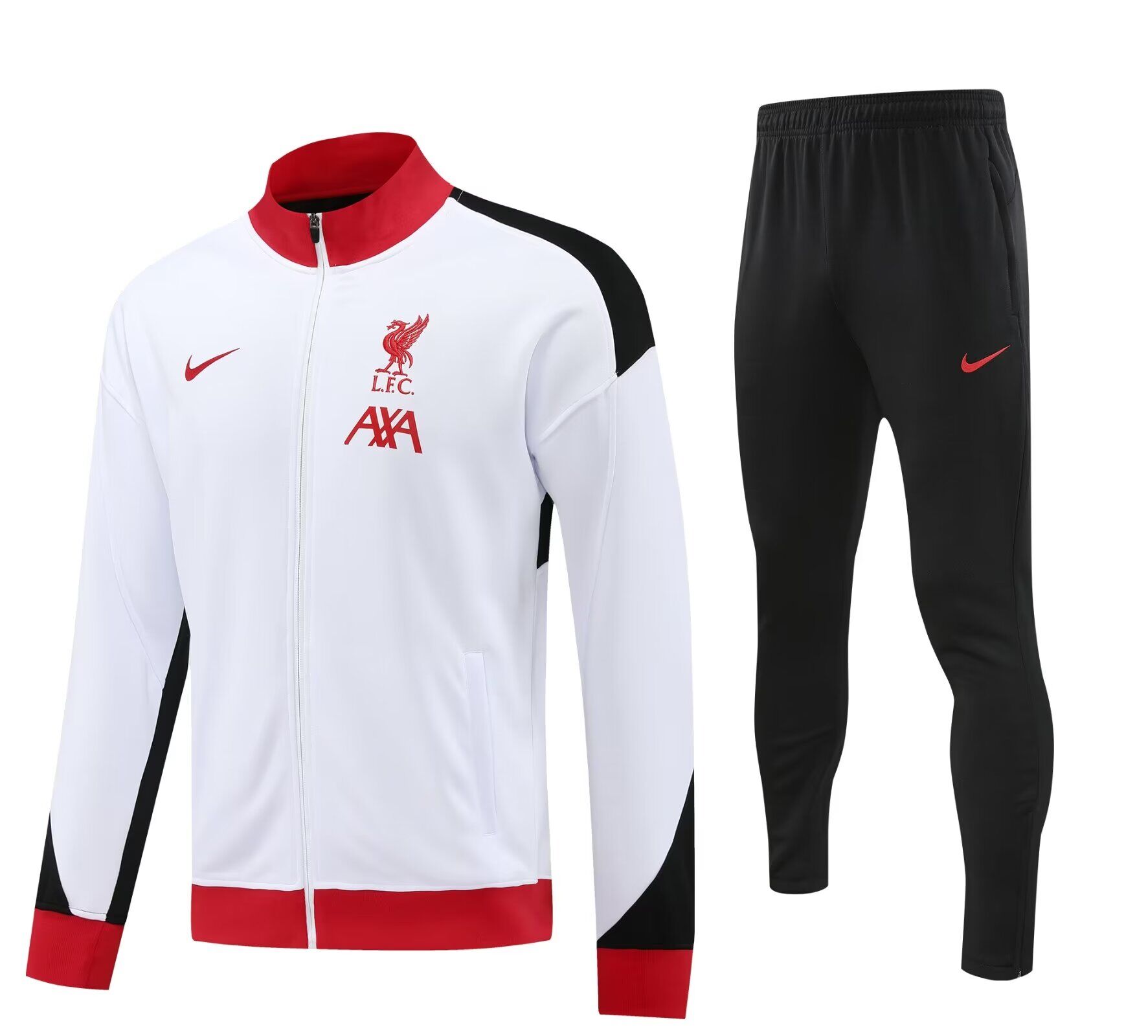 AAA Quality Liverpool 24/25 Tracksuit - White/Red/Black